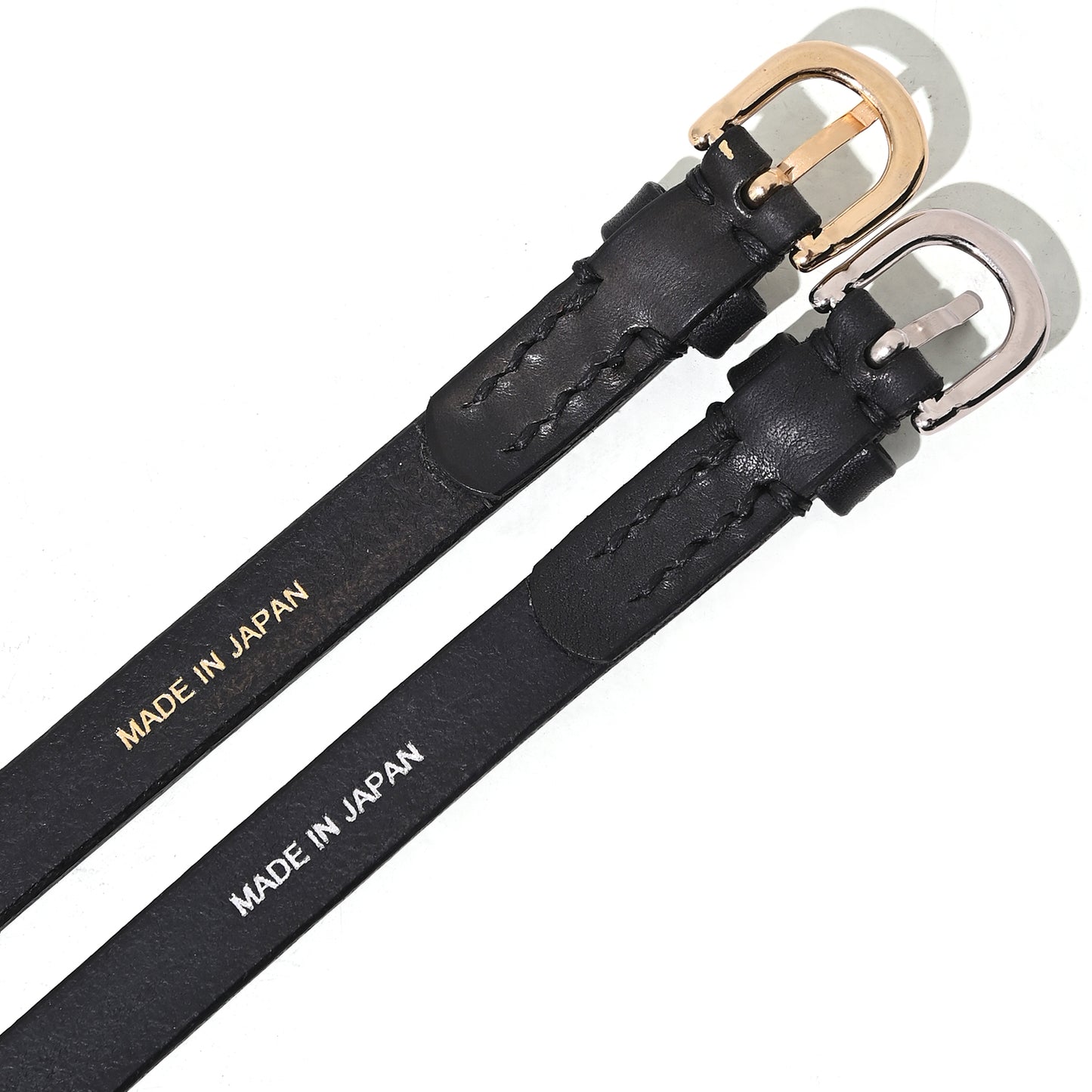 Unlined leather long belt 15mm(made in Japan)