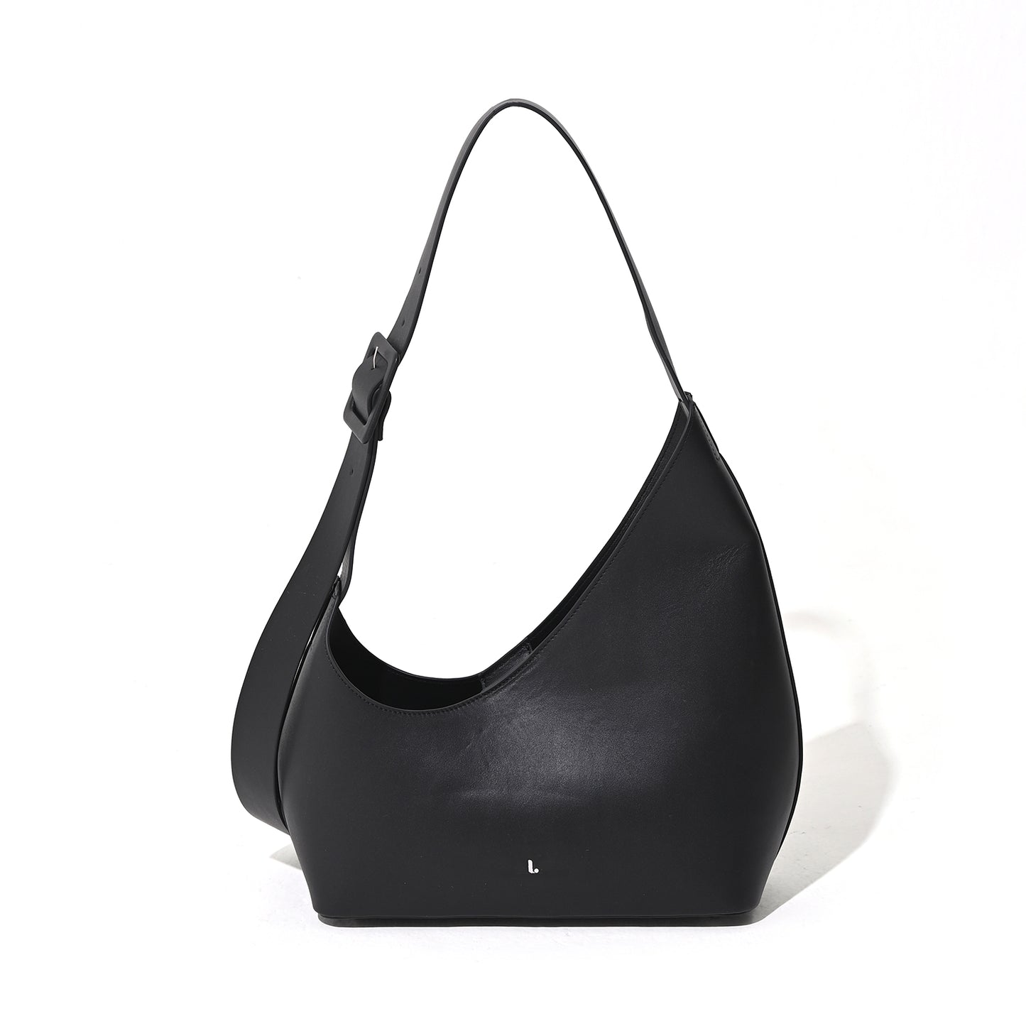 Asymmetry leather bag mini