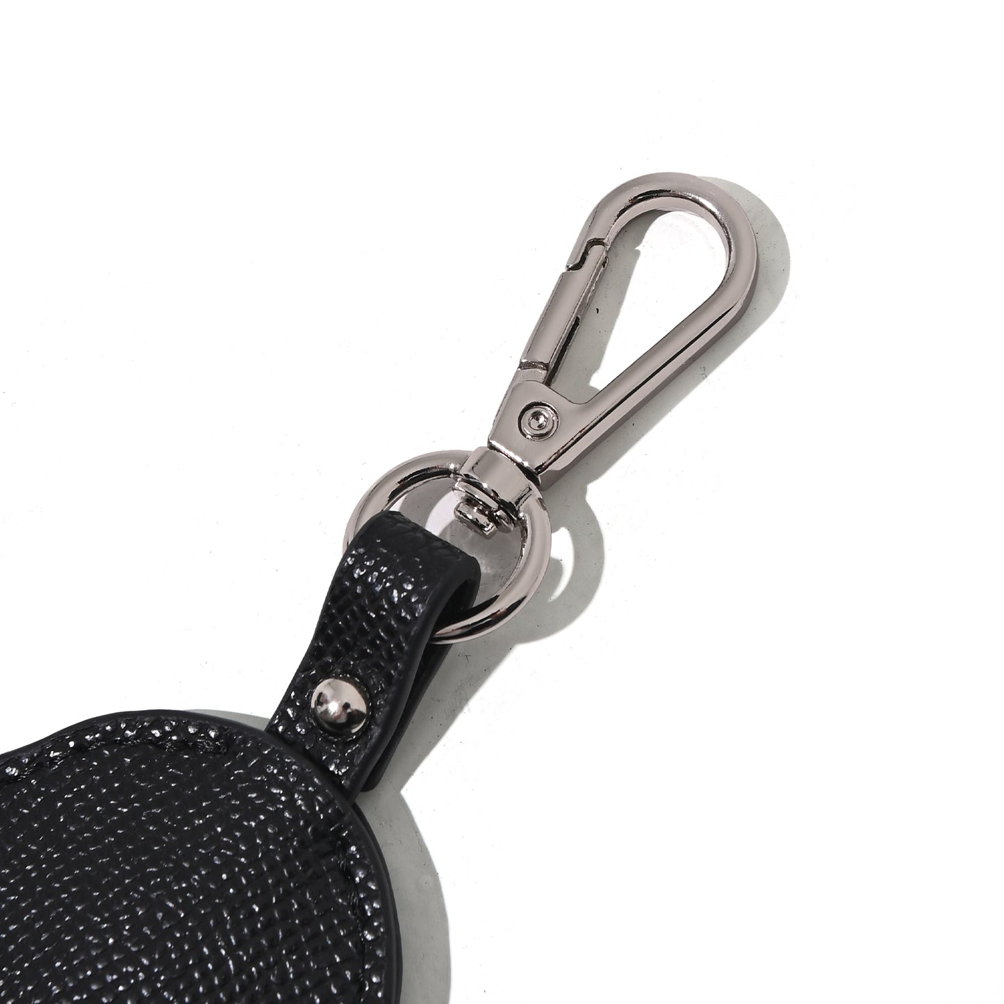 Heart leather keyring charm