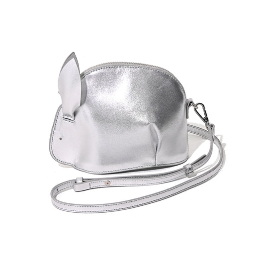 Usagi leather pouch shoulder bag silver 再販特別受注会