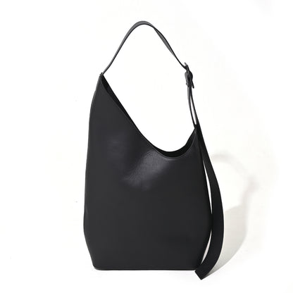 Asymmetry leather bag