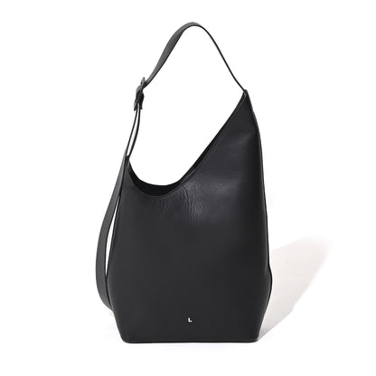 Asymmetry leather bag