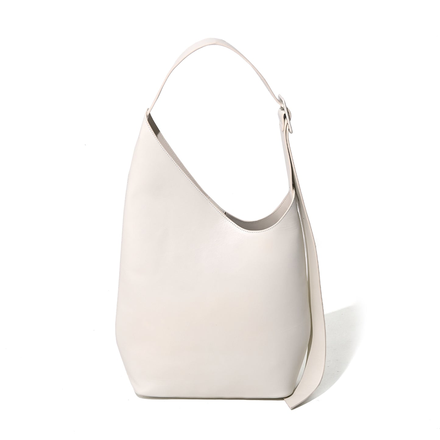 Asymmetry leather bag