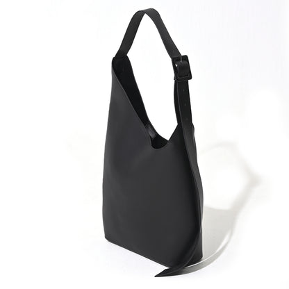 Asymmetry leather bag