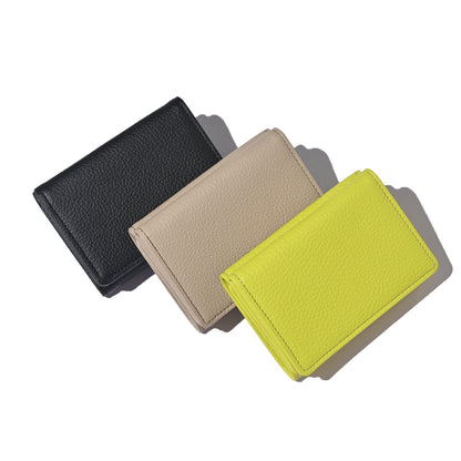 ASAHI leather mini wallet