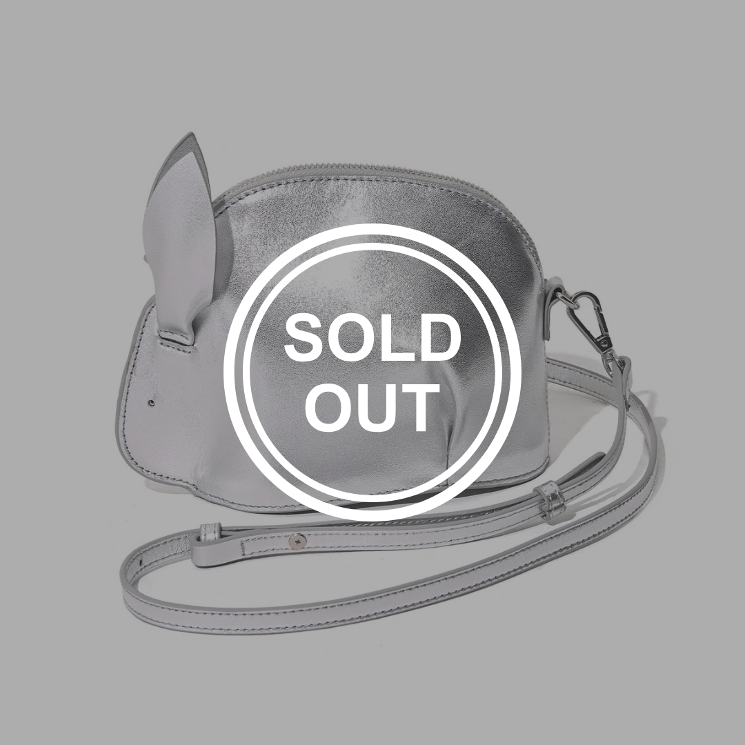 Usagi leather pouch shoulder bag シルバー Usagi leather pouch shoulder bag Silver – pourL-onlinestore