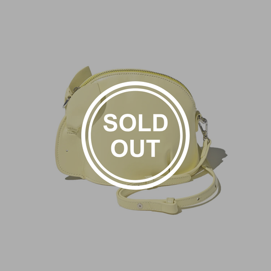 Usagi leather pouch shoulder bag Lemon